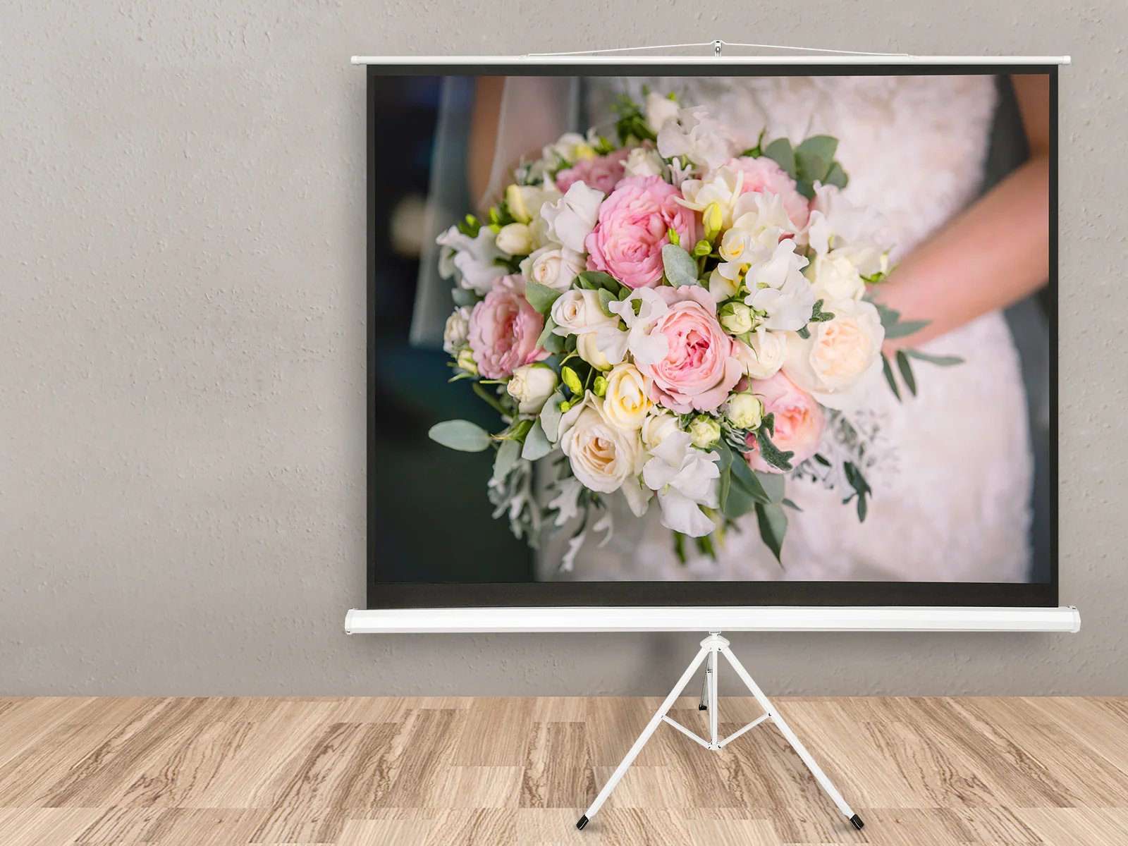 120 Inches Portable Tripod Projector Screen - Image 2