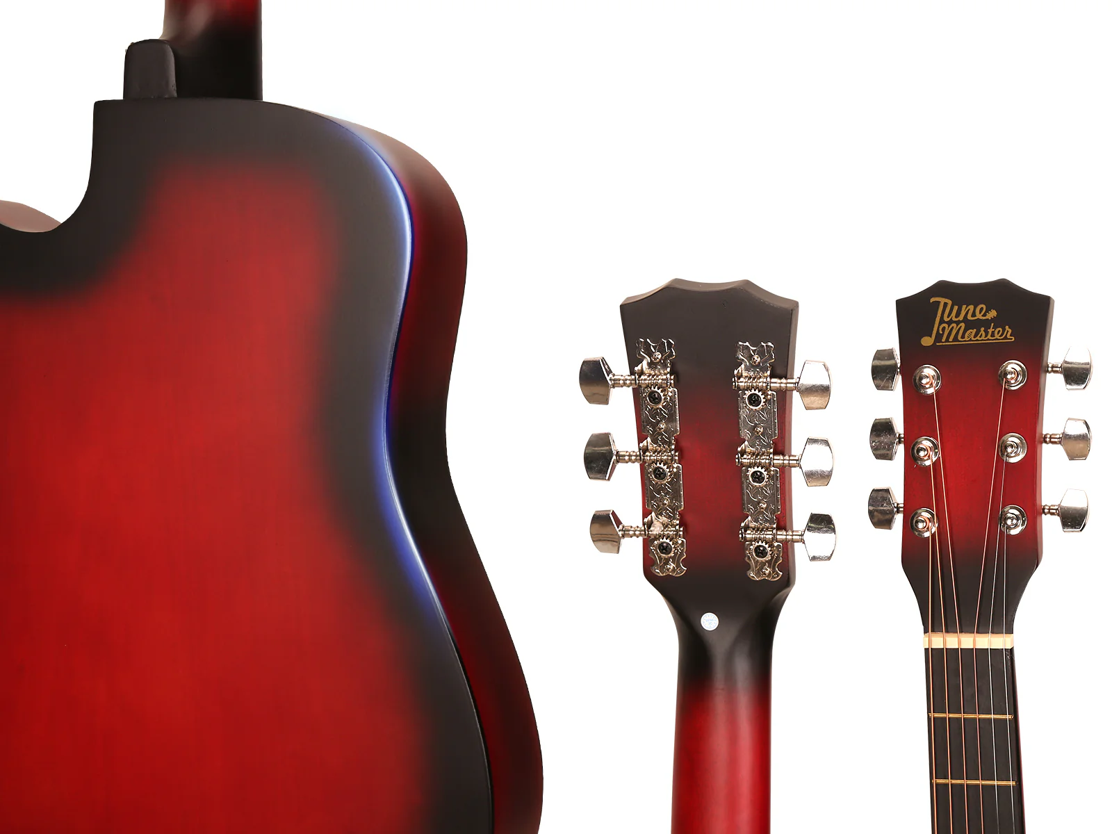 38'' Acoustic Guitar - Red - Image 6