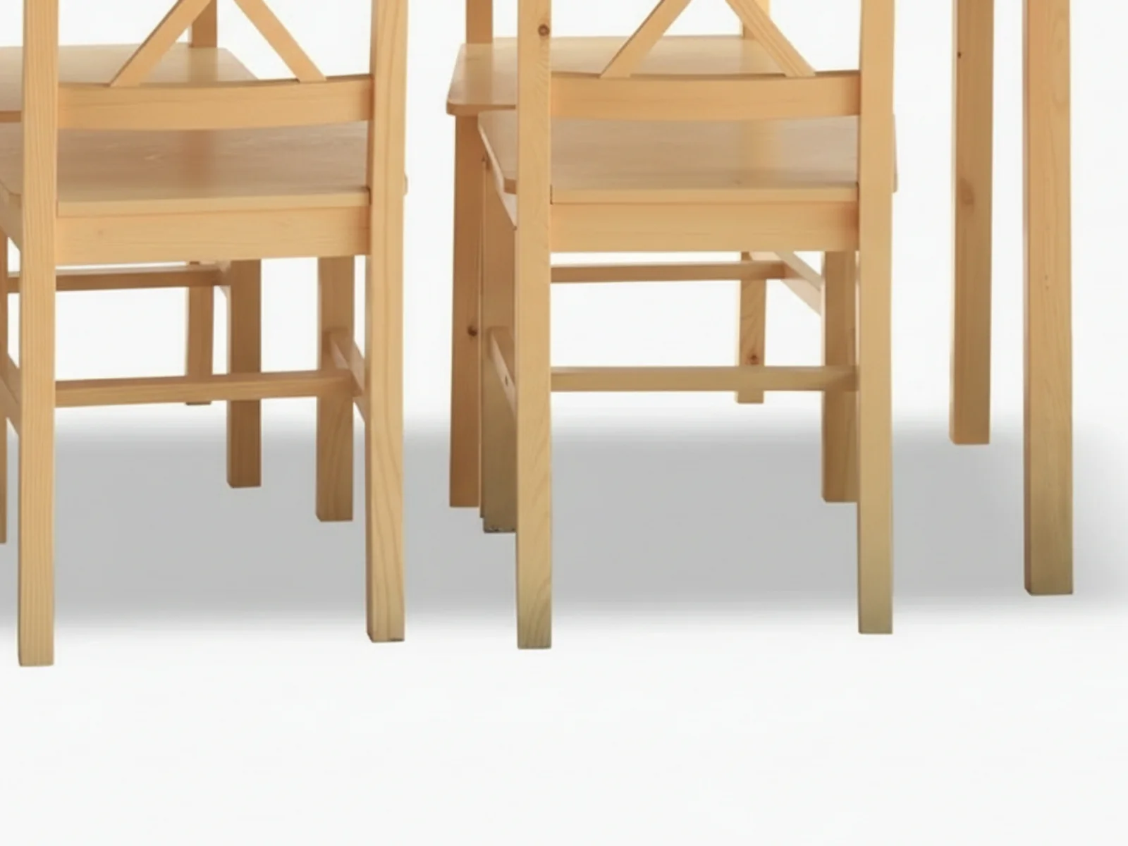 Ajax 5-Piece Dining Set - Natural Wood - Image 9