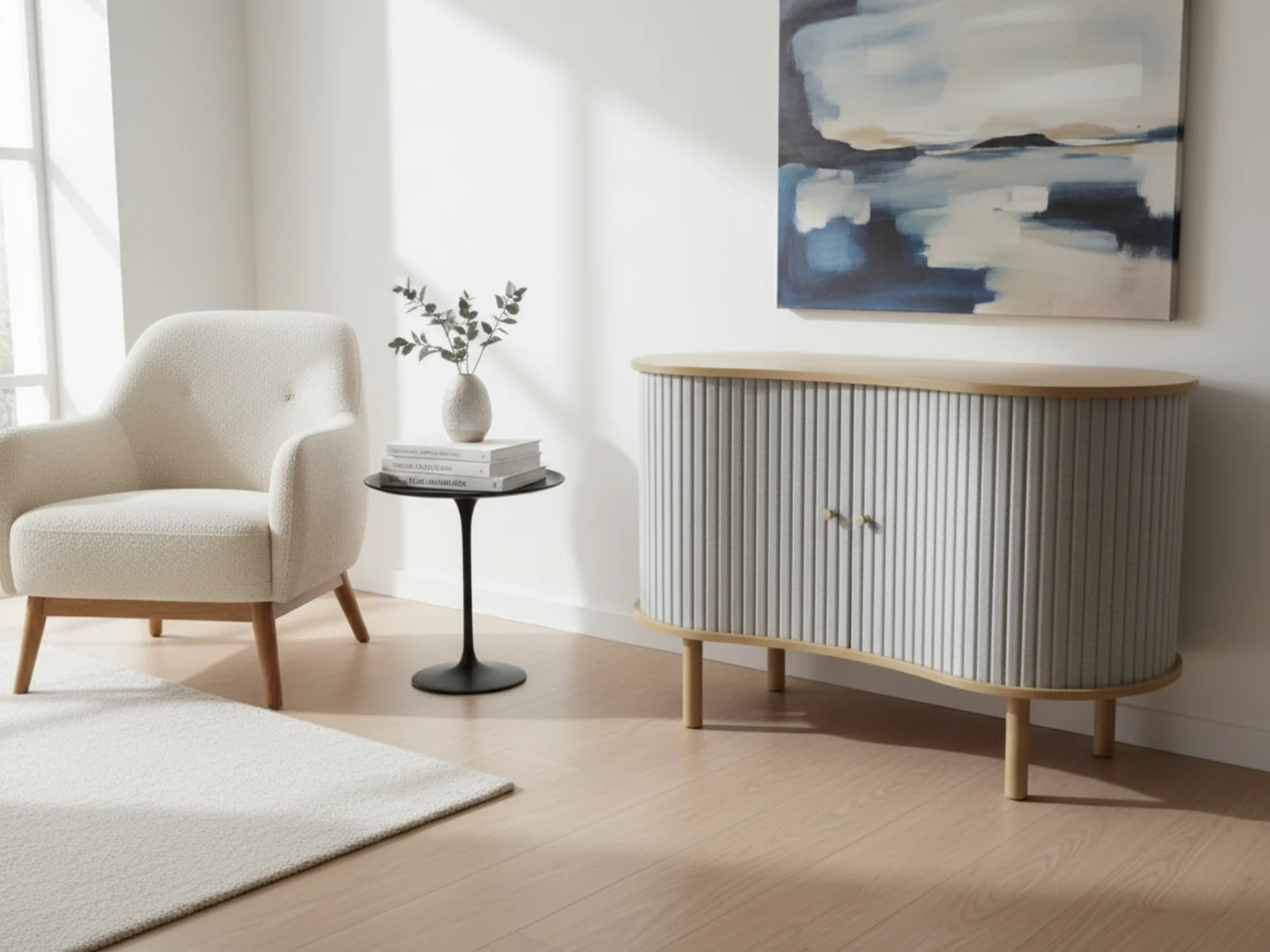 Ayla Tambour Sideboard - 100 cm - Image 3