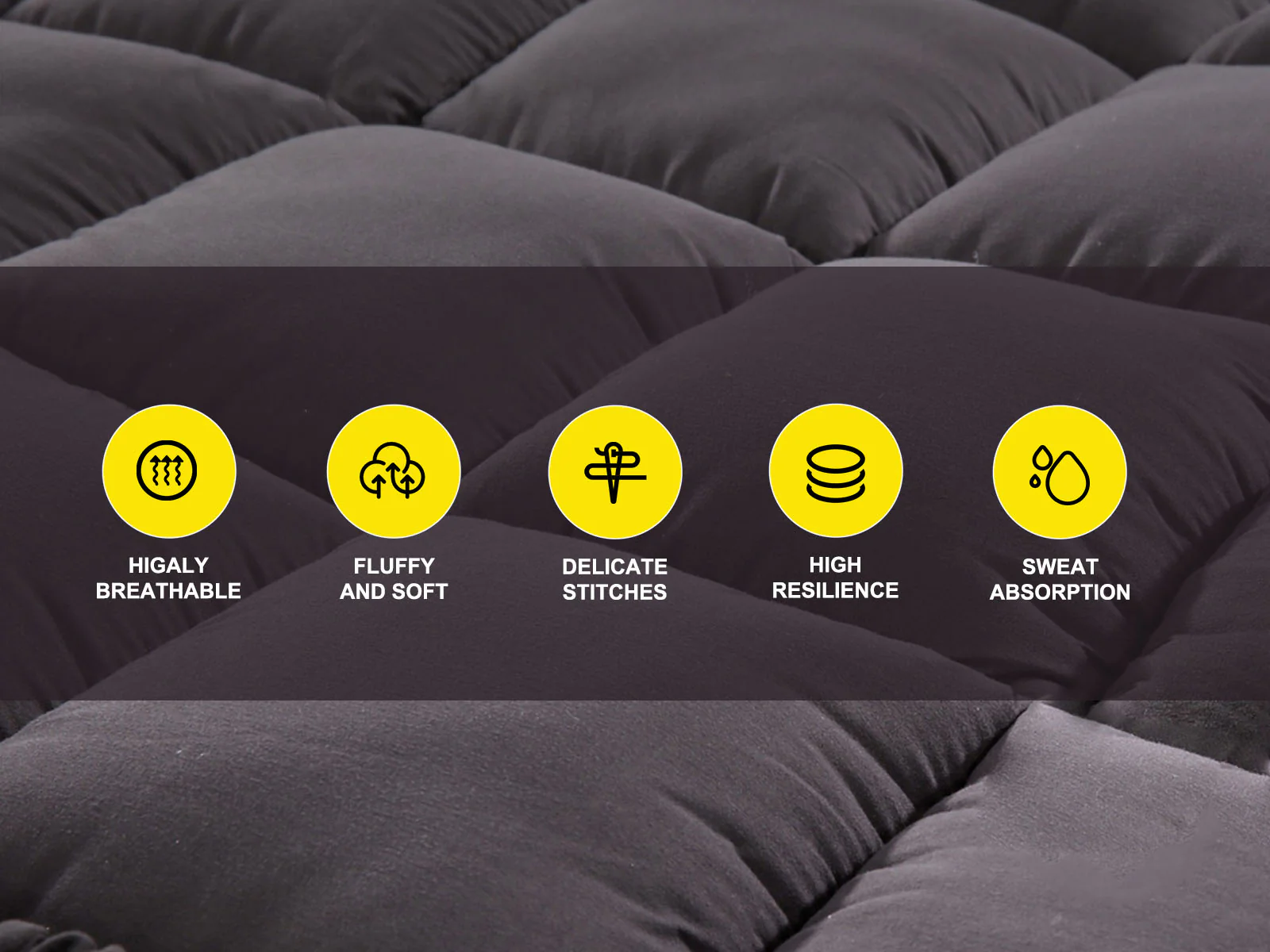 Bamboo Charcoal Mattress Topper - Single - Image 5