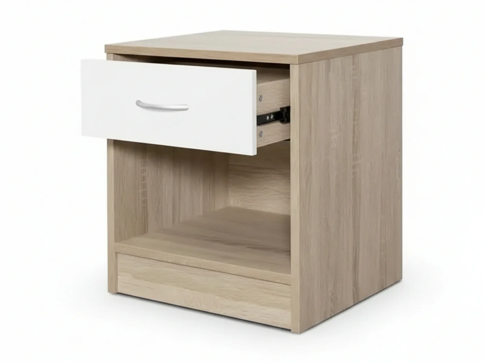 Bardalona Bedside Table - Gloss White - Image 6