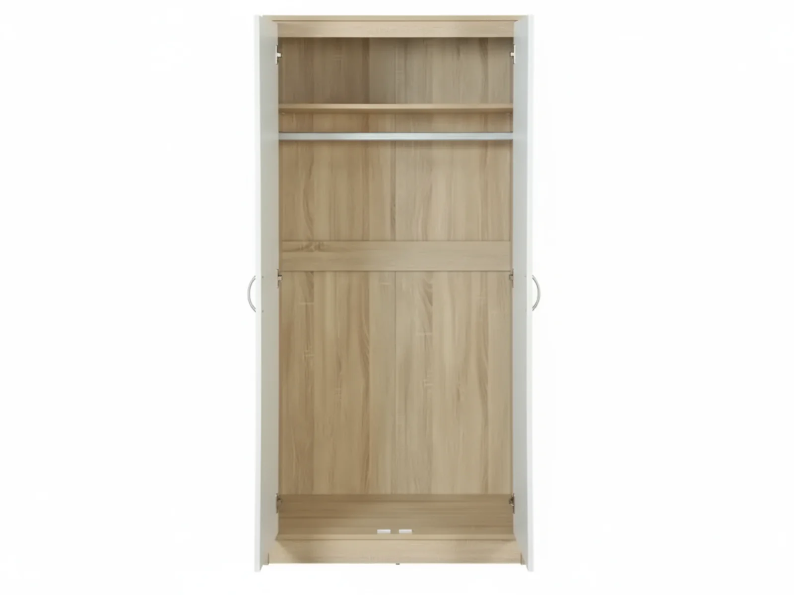 Bardalona 2-Door Wardrobe - Gloss White - Image 4