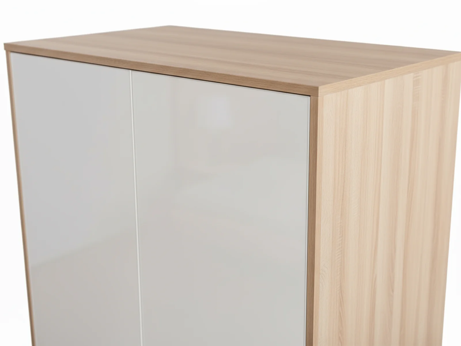 Bardalona 2-Door Wardrobe - Gloss White - Image 7