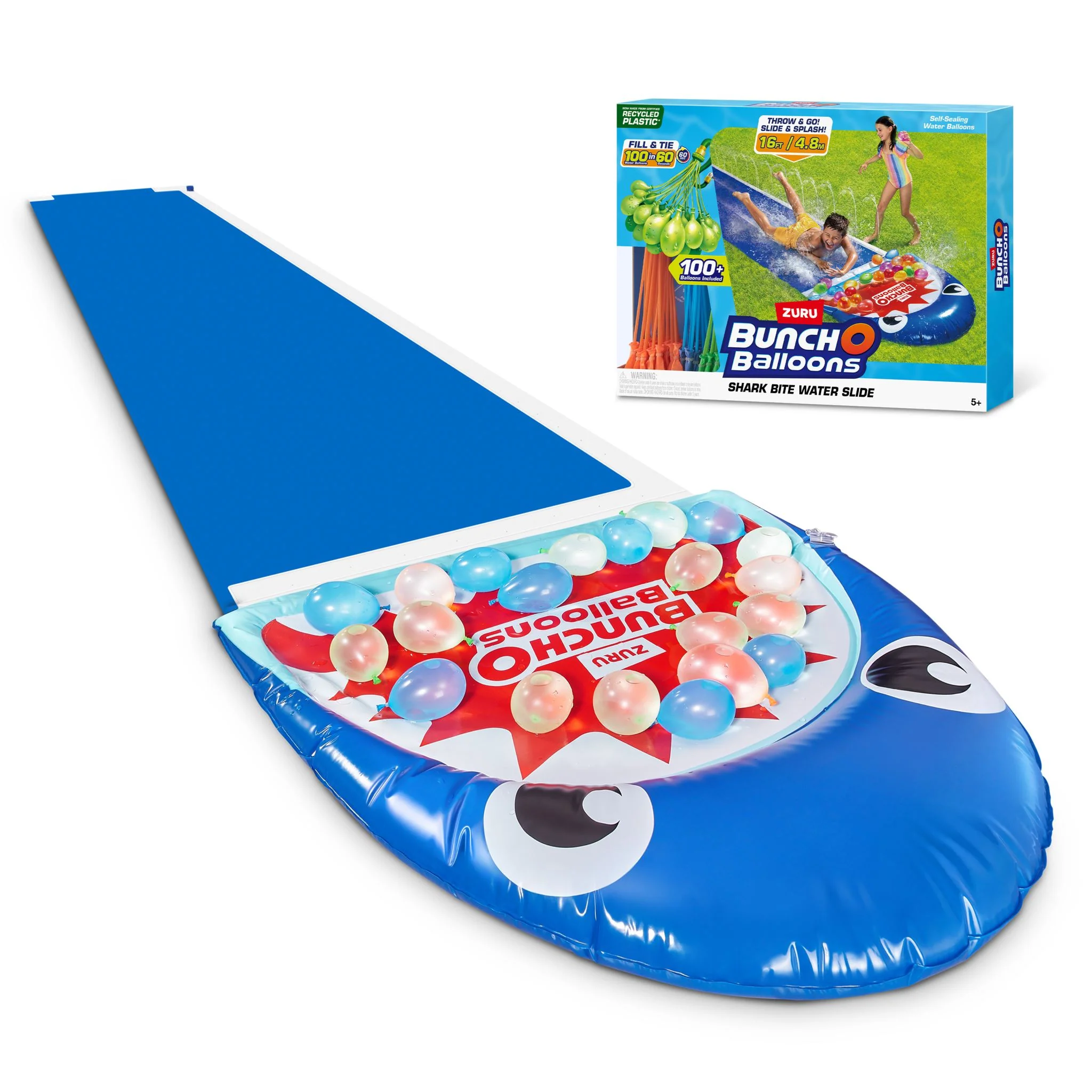 Bestway Family Pool with Canopy + ZURU Shark Slide - Image 2