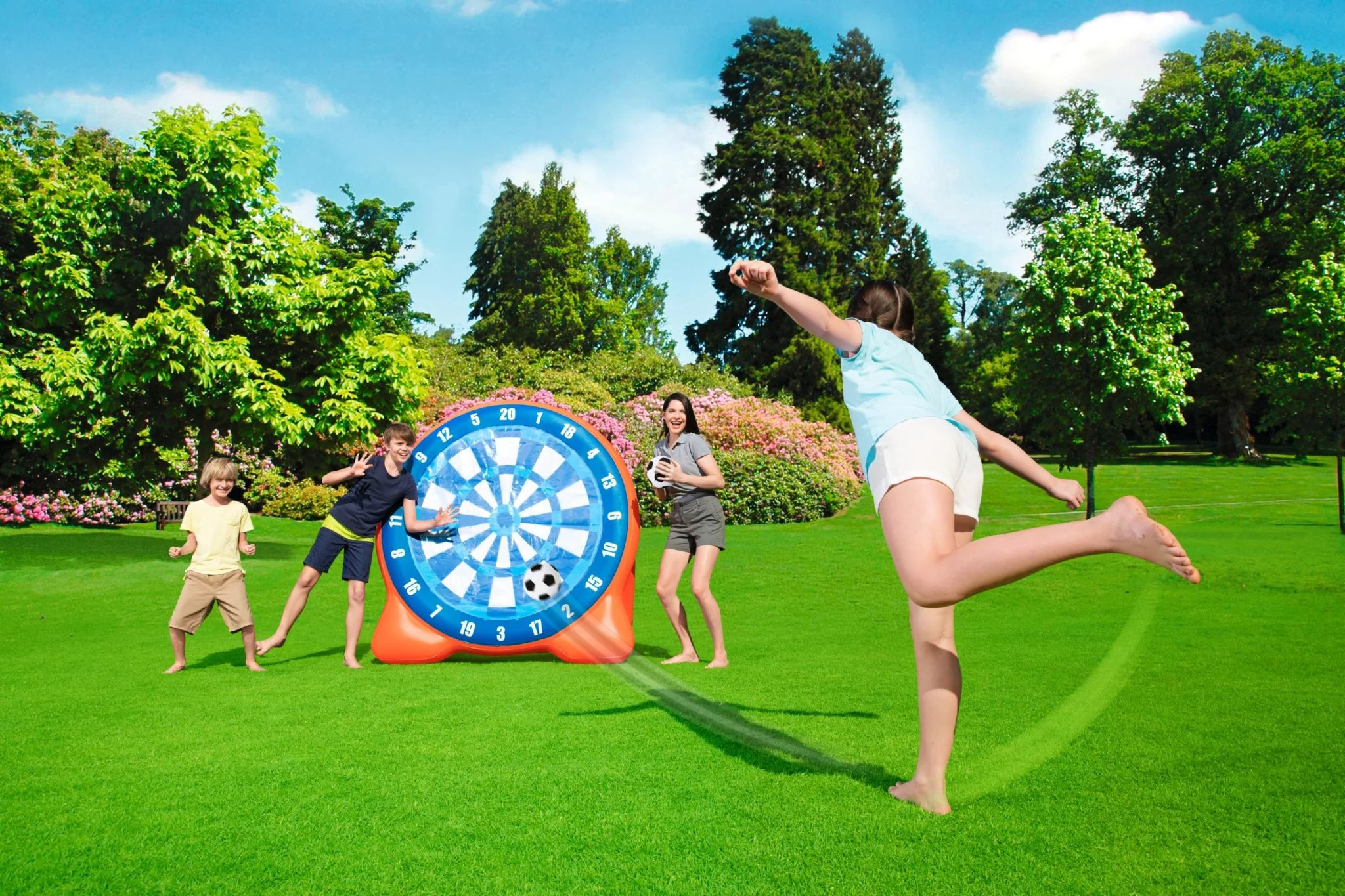 Bestway Inflatable Dartboard + ZURU X-Shot Water Fast-Fill Medium Motor Soaker - Image 2