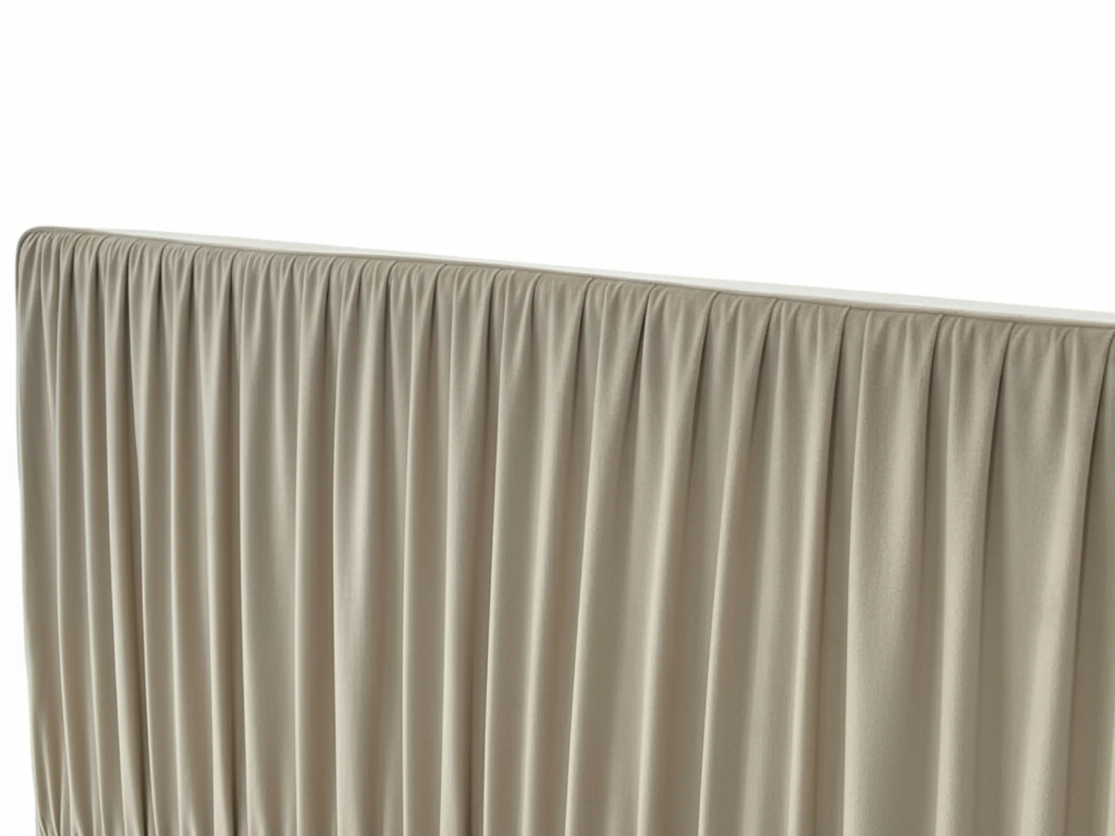 Blaine Velvet Bed Frame Beige & K34 Mattress - Queen - Image 7