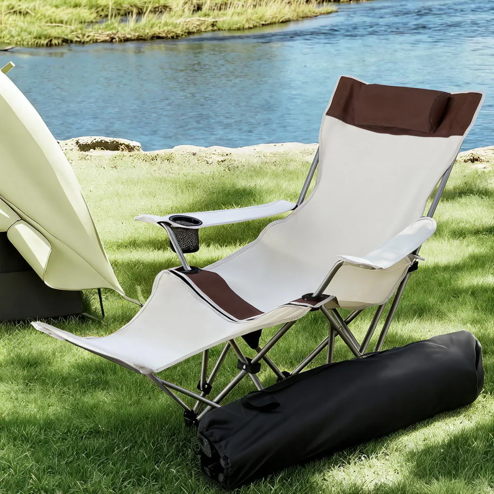 Camping Chair Reclining Adjustable Portable Outdoor Folding Lightweigh - Image 7