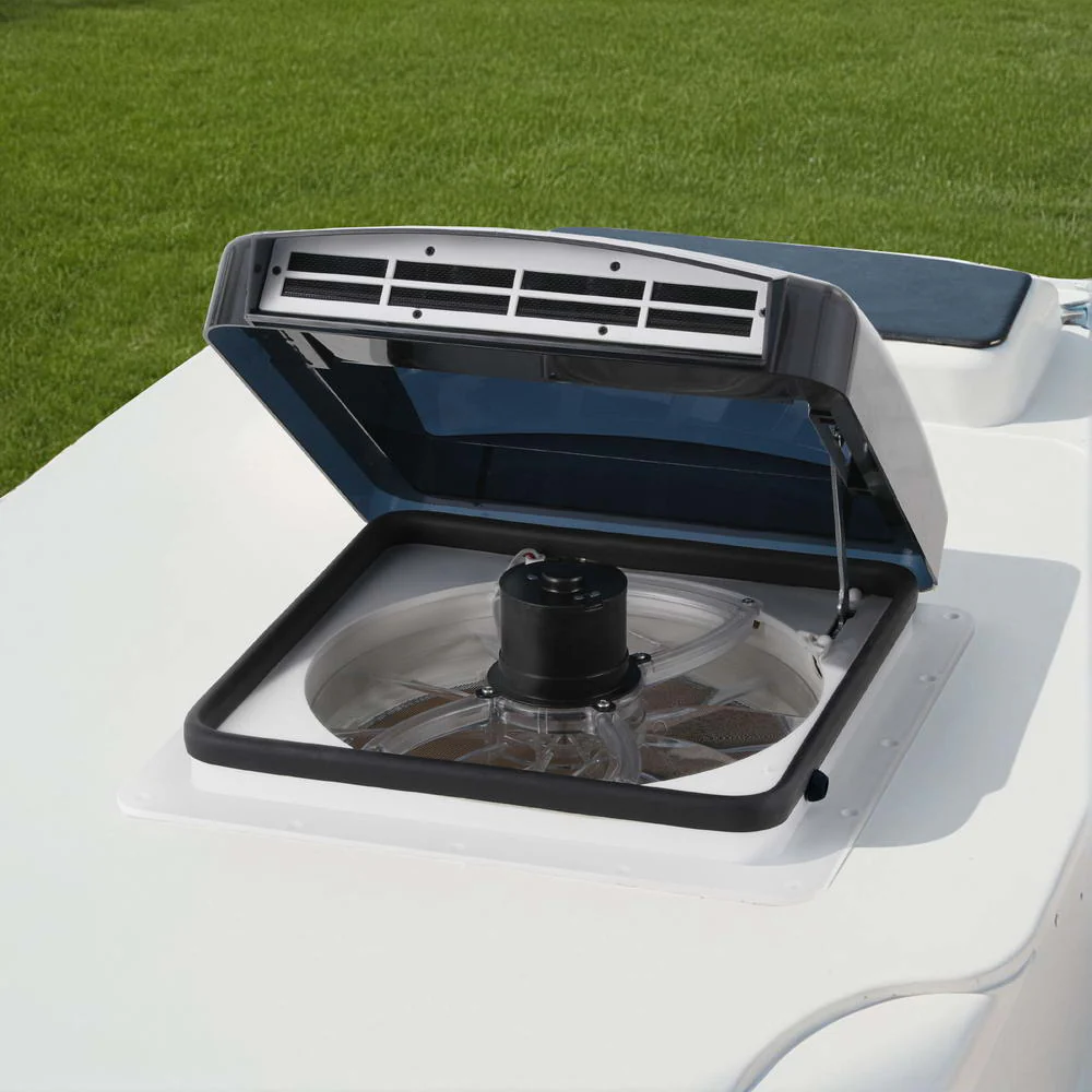 Caravan Air Vent Roof Hatch 12V Shower Fan Reversible Airlfow - Image 8
