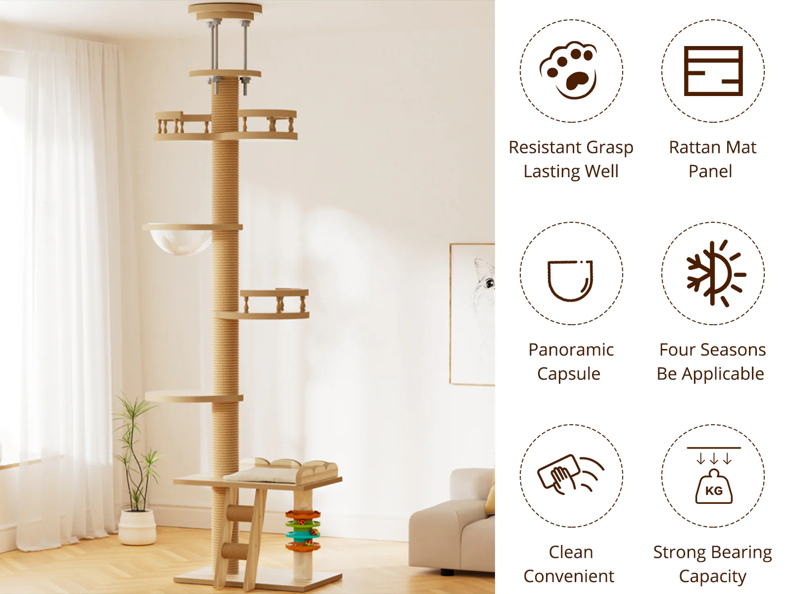 DS Cat Tree 250-280CM - Image 7