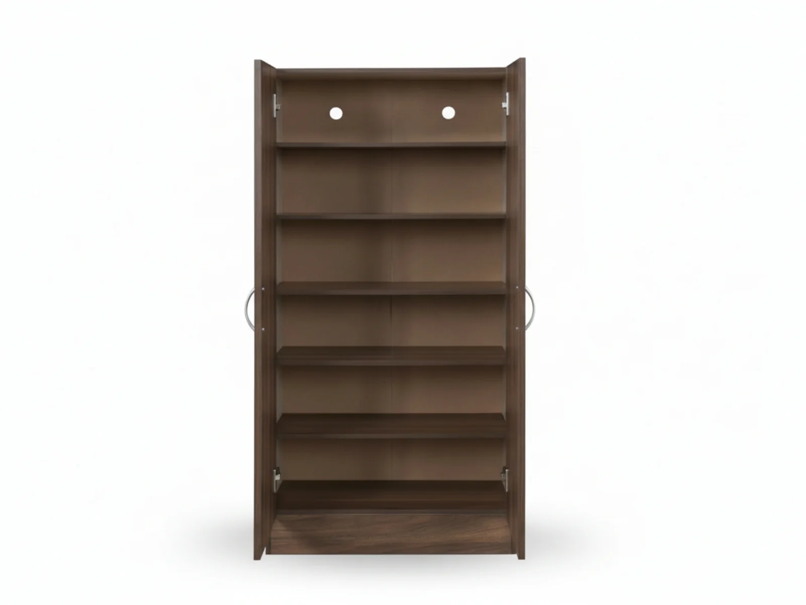 Clevedon 2-Door Shoe Storage Cabinet - Walnut - Image 6
