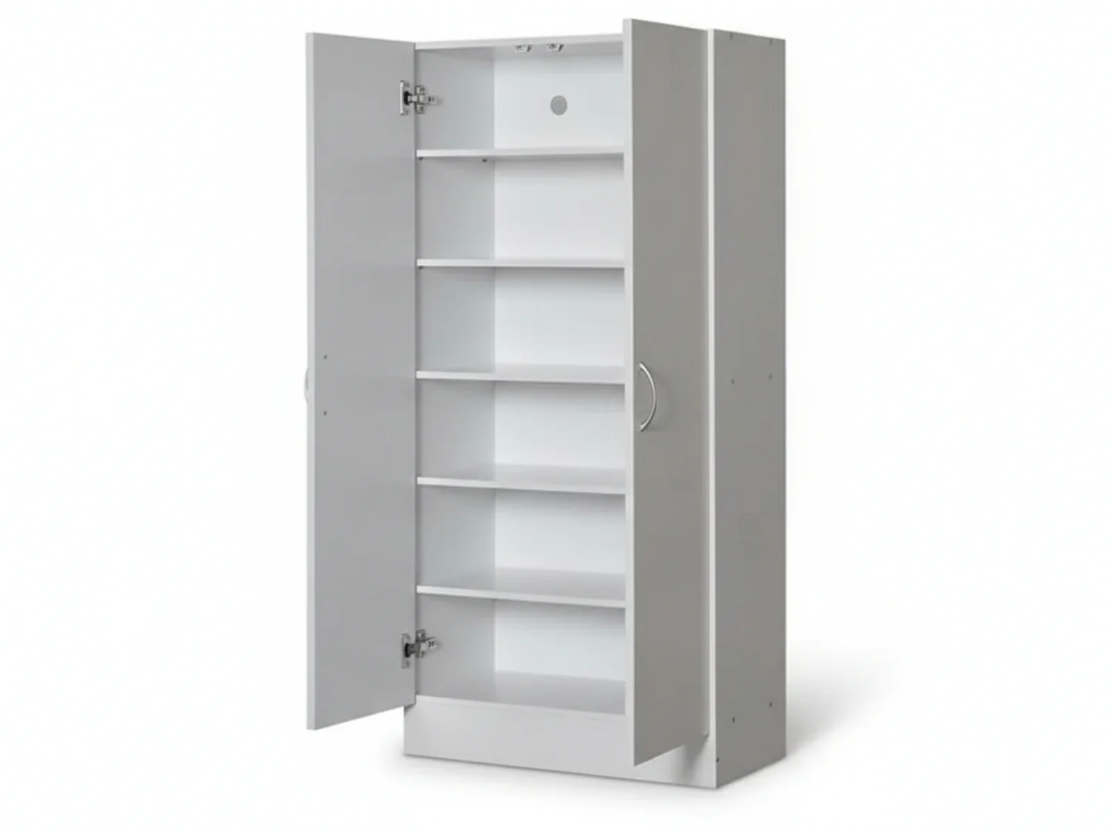 DS Clevedon 2-Door Shoe Storage Cabinet - White - Image 5