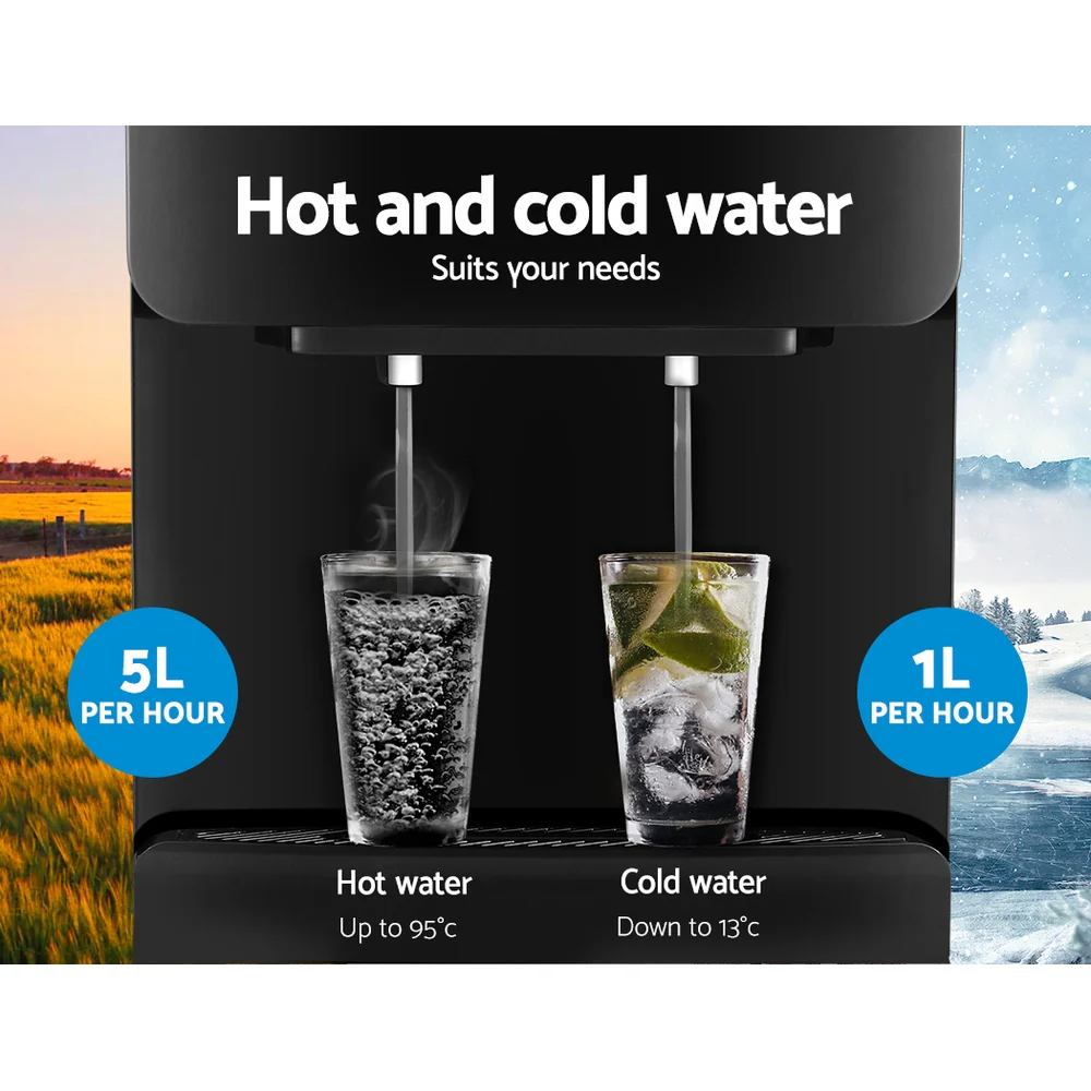 Devanti Water Cooler Dispenser Stand Black - Image 4