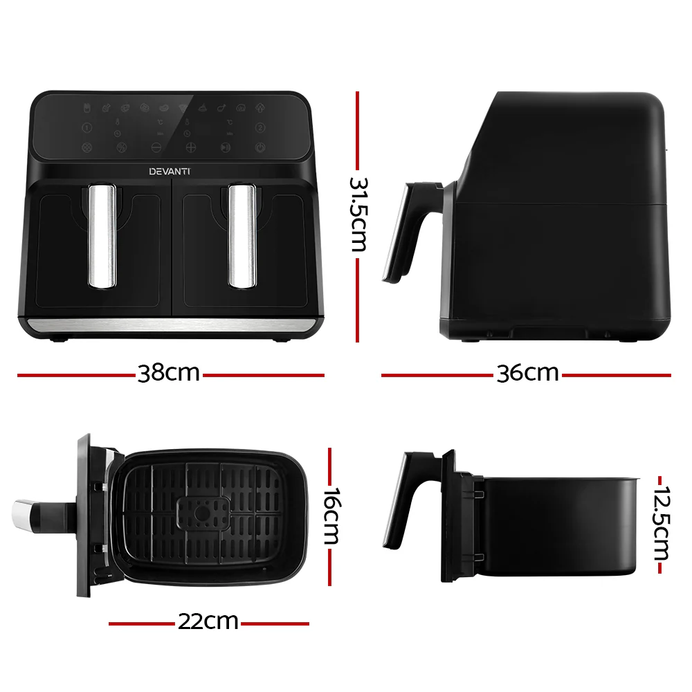 Air Fryer 8L Dual Zone Fryers - Image 2