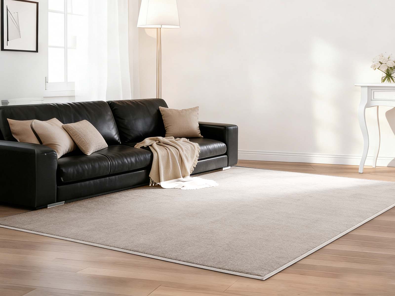 Angola Floor Rug 200cm x 230cm - Light brown - Image 2