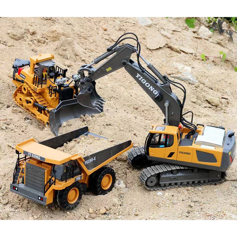 DS BS 11 Channel Remote Control Excavator Toy - Image 9