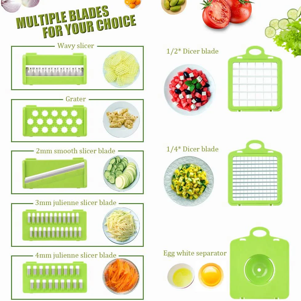 DS BS 14 in 1 Multifunctional Vegetable Chopper and Slicer - Image 3