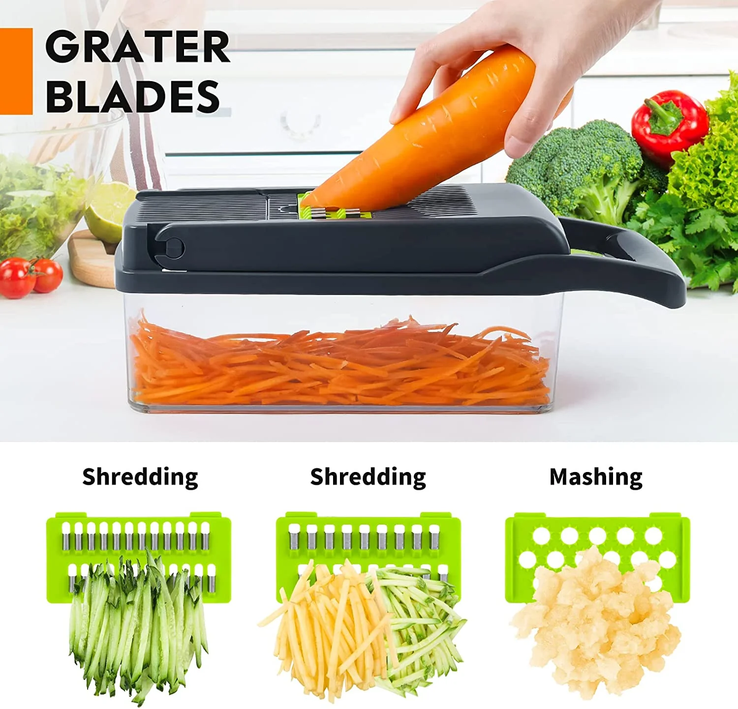 DS BS 14 in 1 Multifunctional Vegetable Chopper and Slicer - Image 6