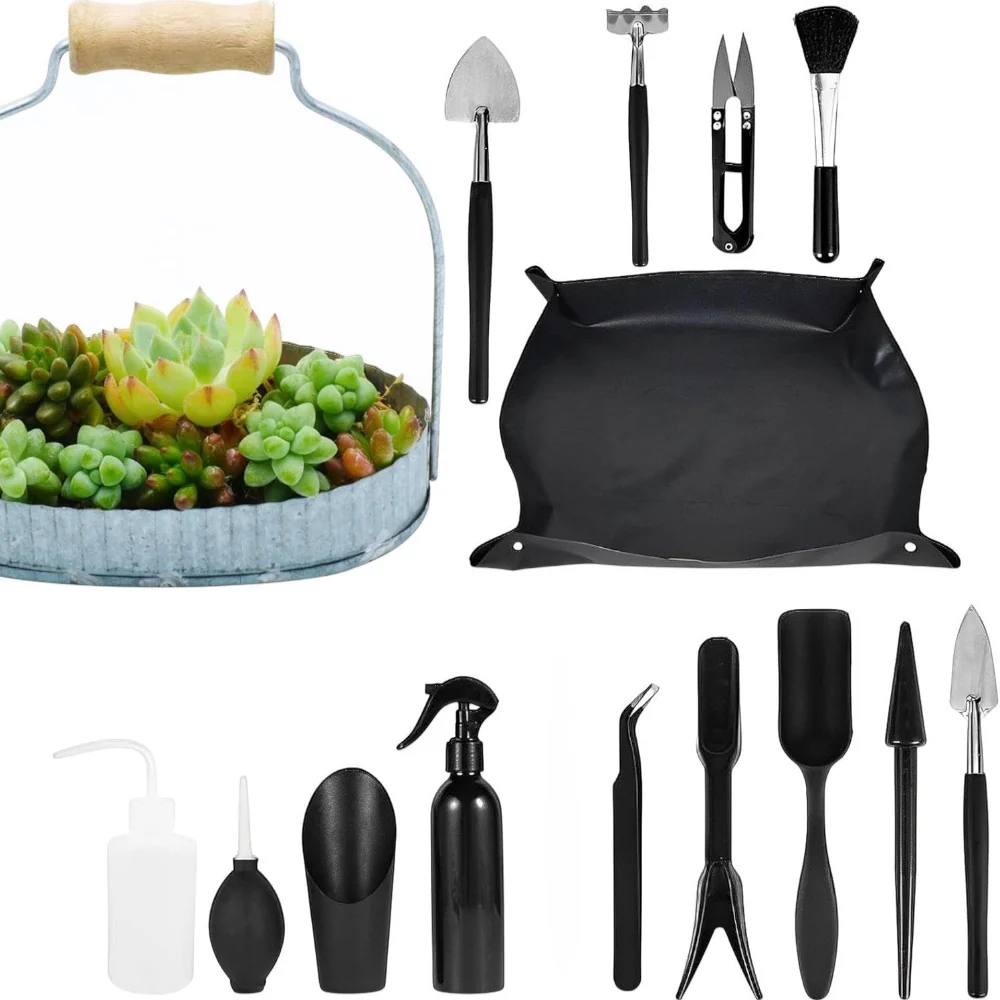DS BS 14 Piece Mini Garden Tool Set for Succulent Planting - Image 5