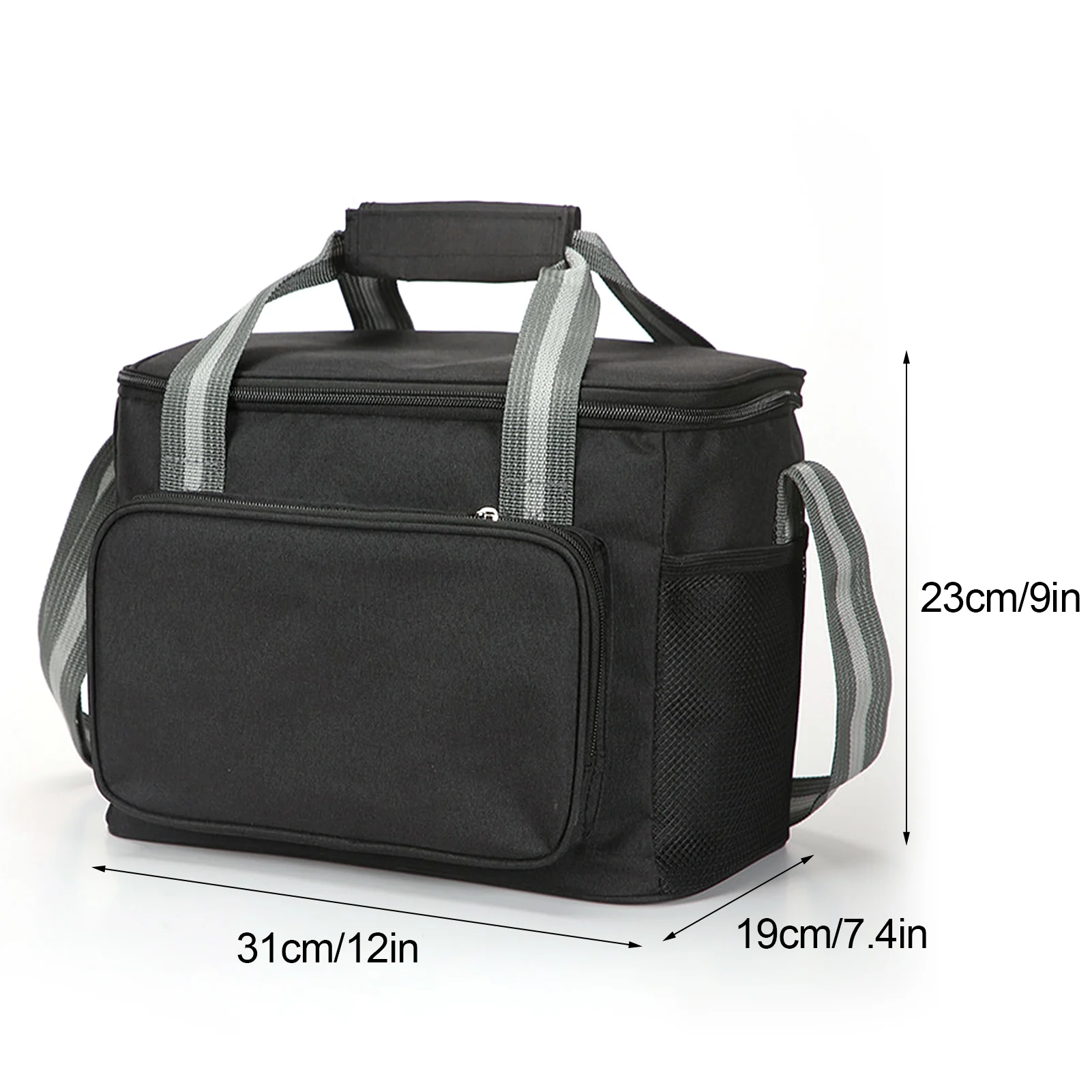 DS BS 14L Large Capacity Insulated Cooler Leakproof Tote Bag-Black - Image 8