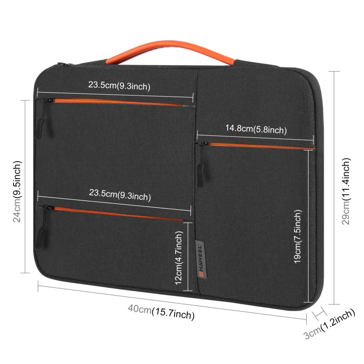 DS BS 16-Inch Laptop Sleeve Case Handbag - Black - Image 6