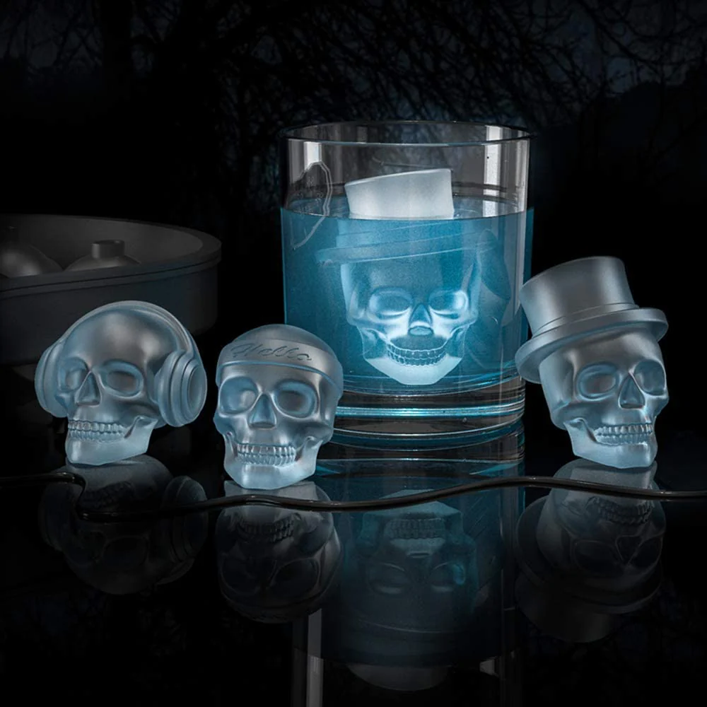DS BS 2Pack 3D 6 Skull Shaped Silicone Ice Mold - Image 2