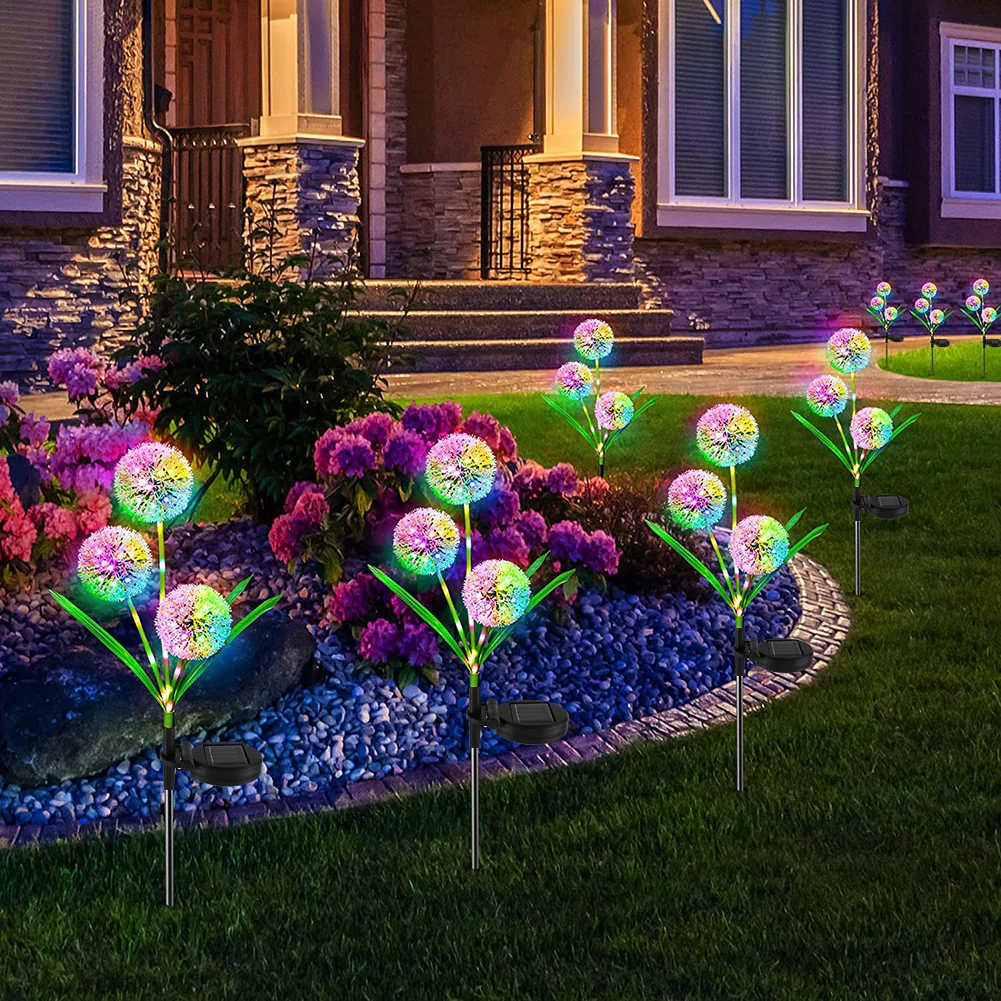 DS BS 2Pack Solar Outdoor Garden Color Changing/Warm White Light - Image 9