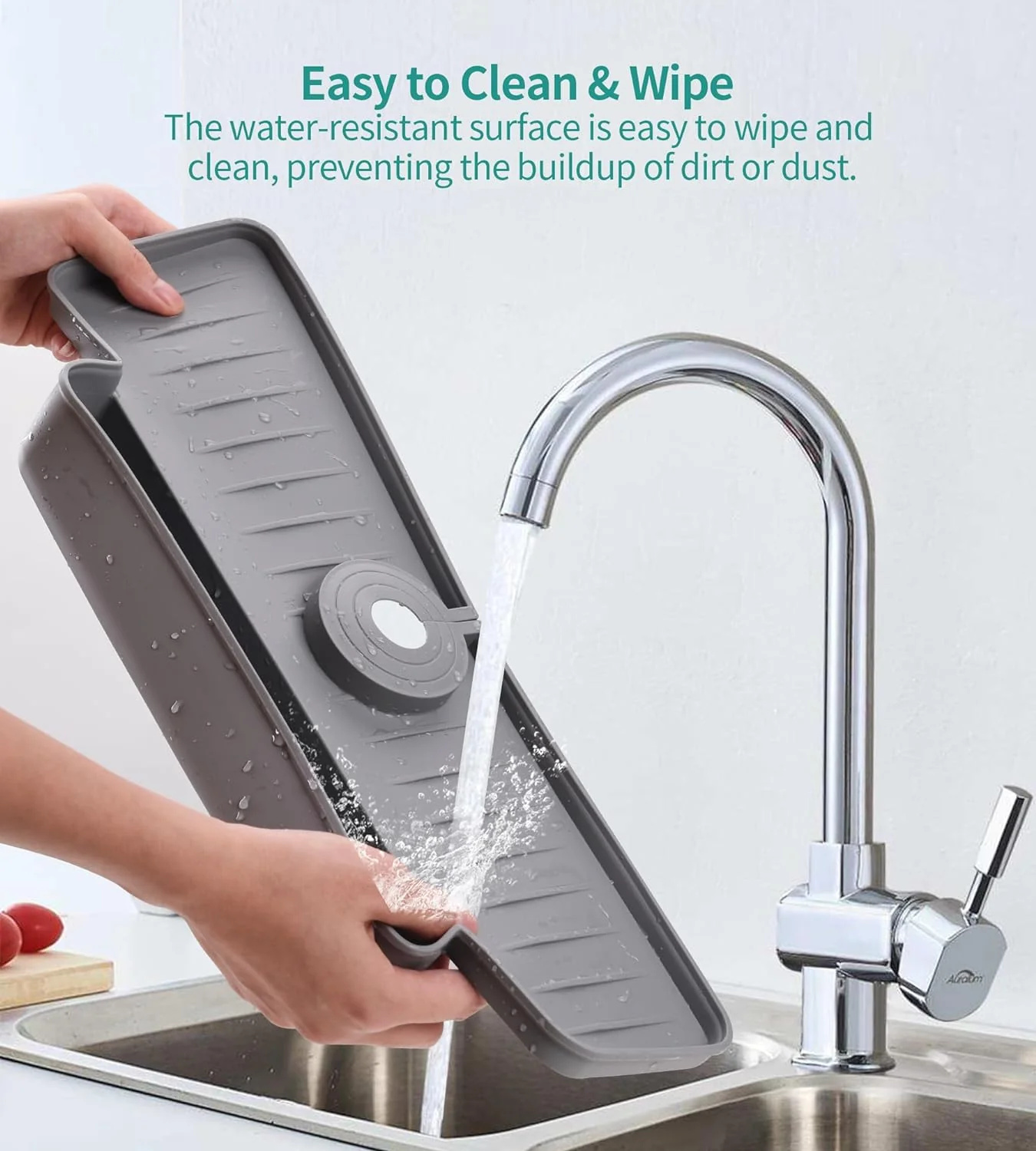 DS BS 2Pack Upgraded Silicone Faucet Splash Guard - Image 4