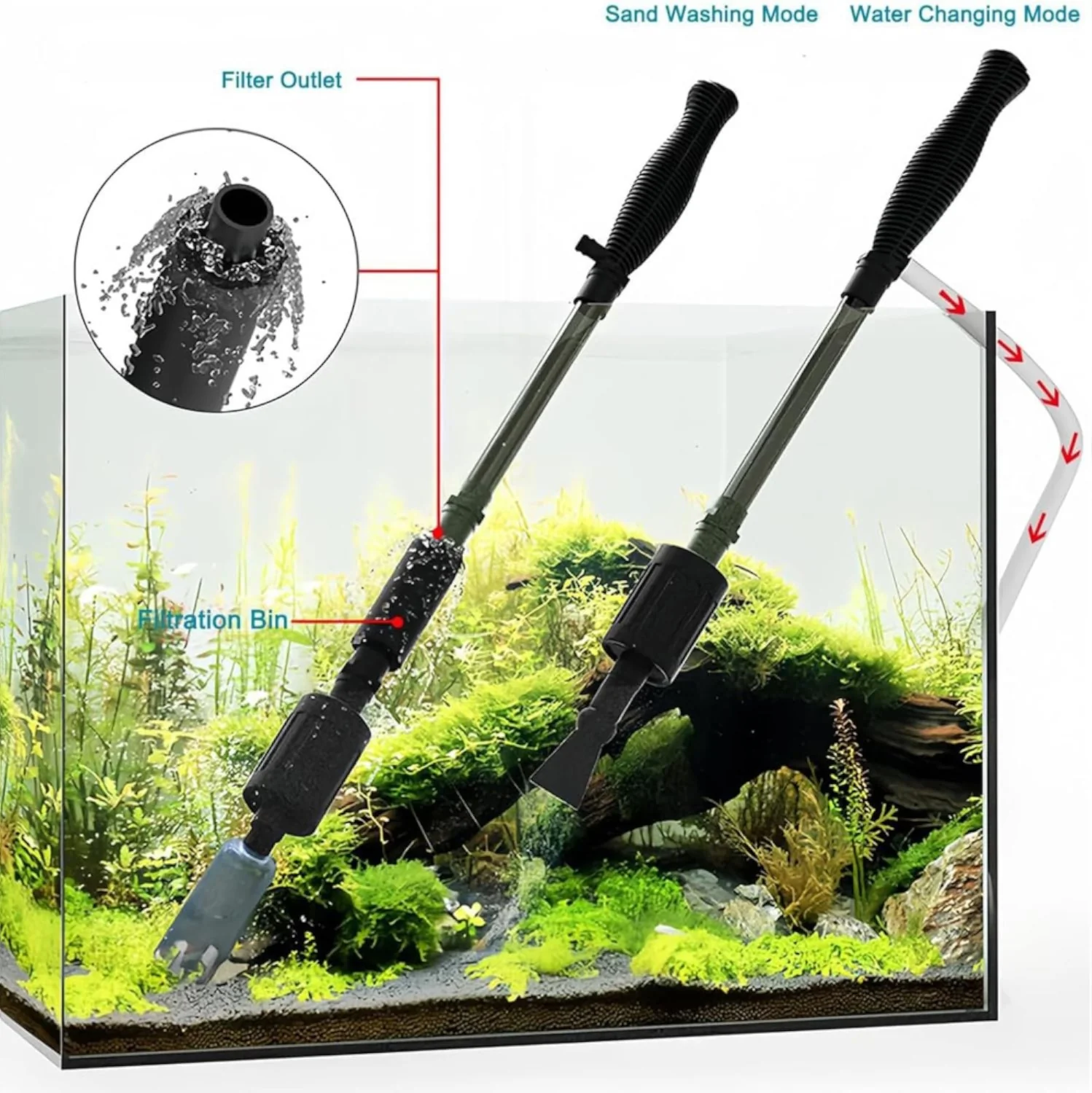 DS BS 3 In 1 Electric Aquarium Gravel Cleaner - Image 6
