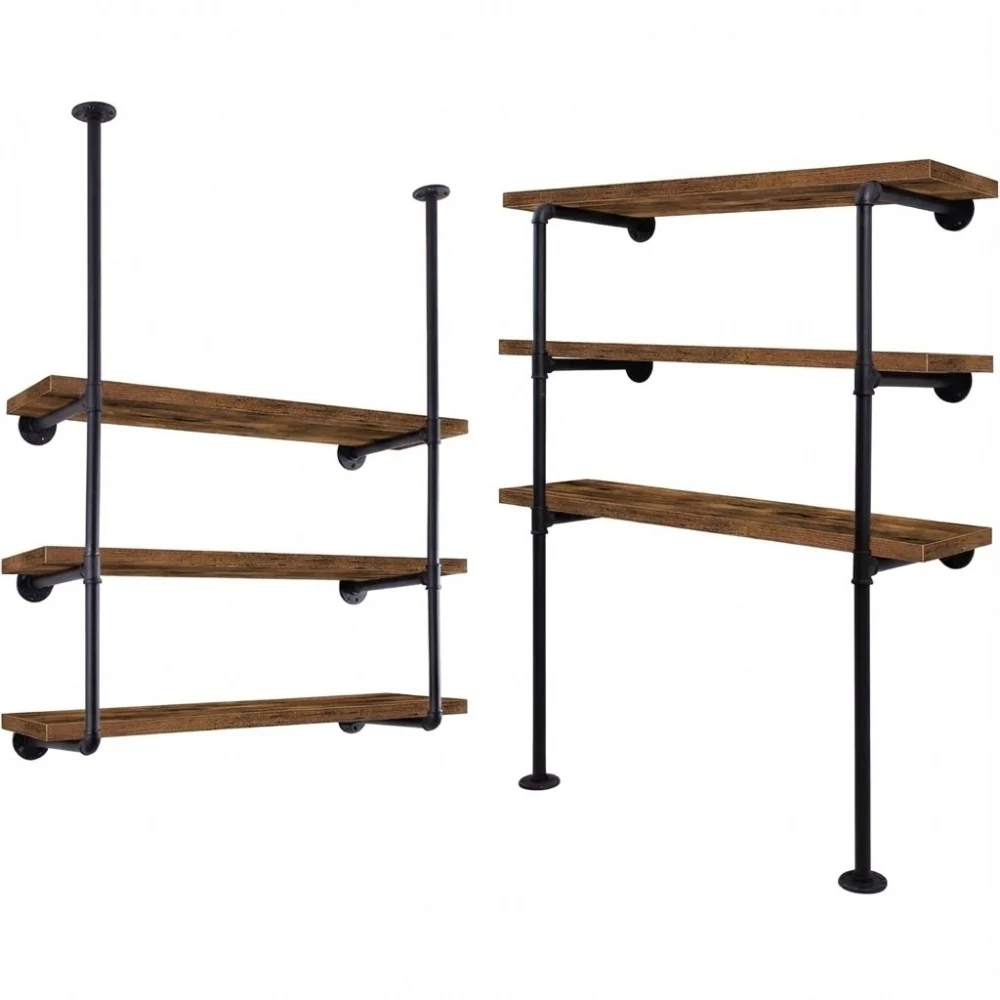 DS BS 3 Tier DIY Industrial Pipe Shelf 60CM - Image 9