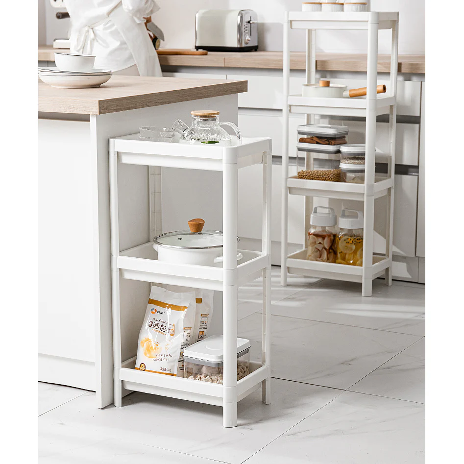DS BS 3 Tier Wide Slide-Out Trolley Rack Shelf Organizer - Image 7