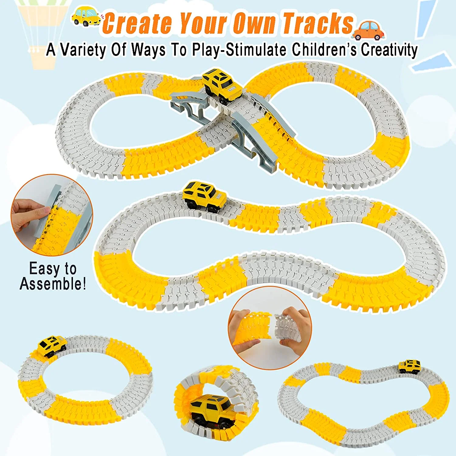 DS BS 305Pcs Kids Toys Construction Tracks Track Set - Image 2