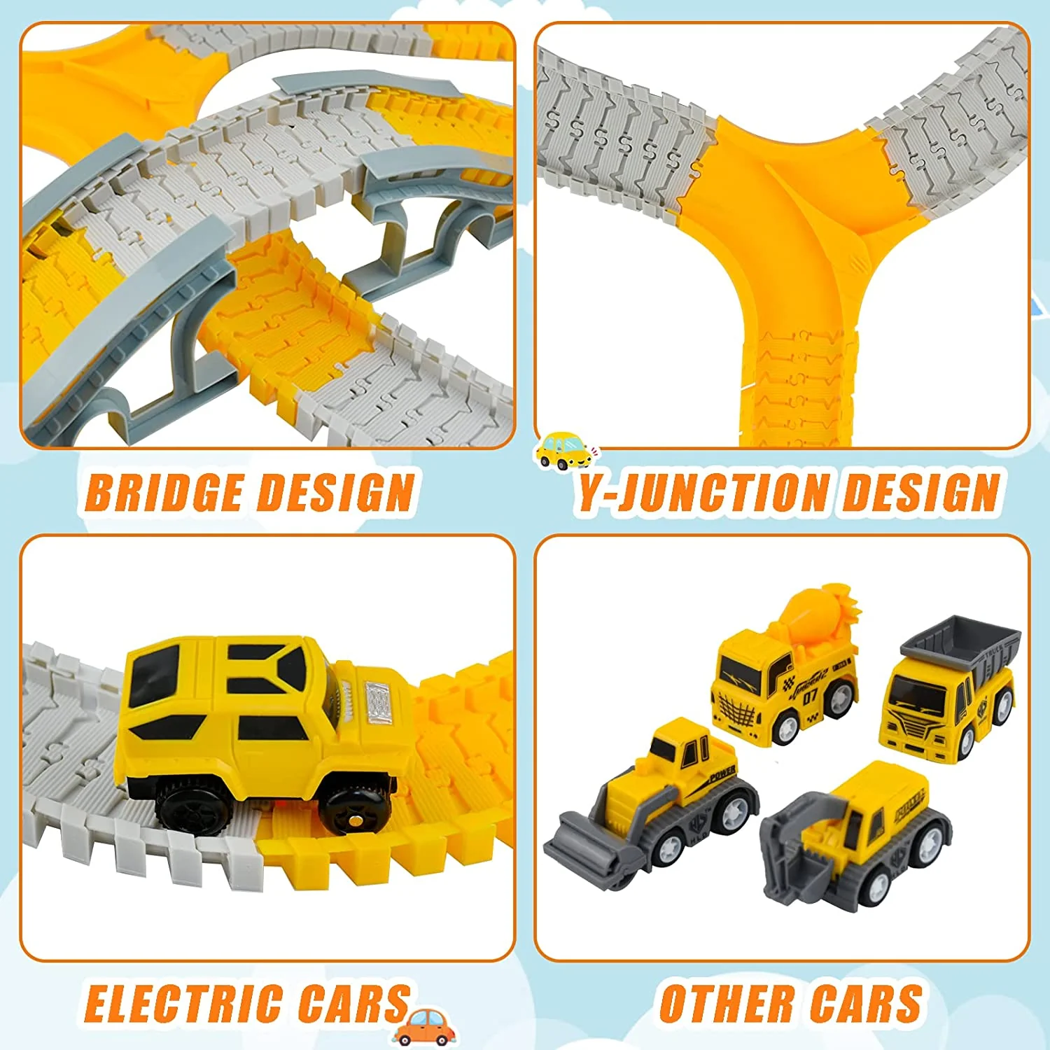 DS BS 305Pcs Kids Toys Construction Tracks Track Set - Image 4