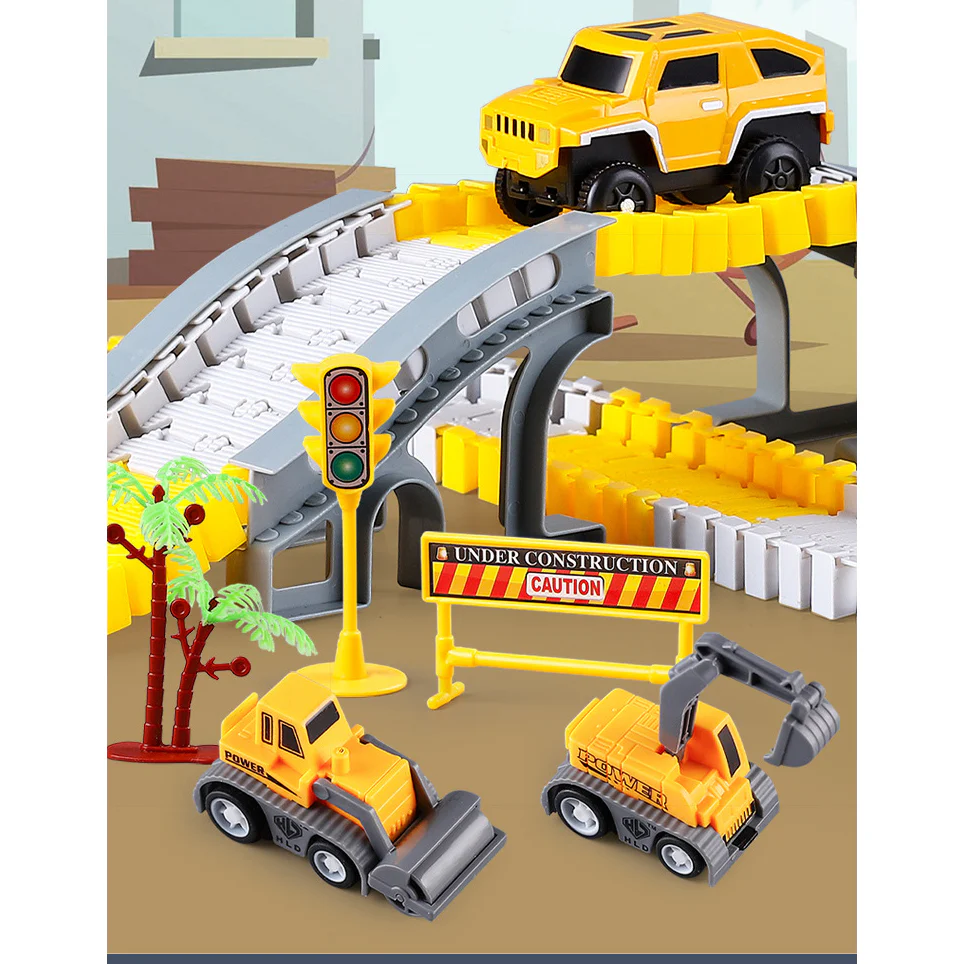 DS BS 305Pcs Kids Toys Construction Tracks Track Set - Image 7