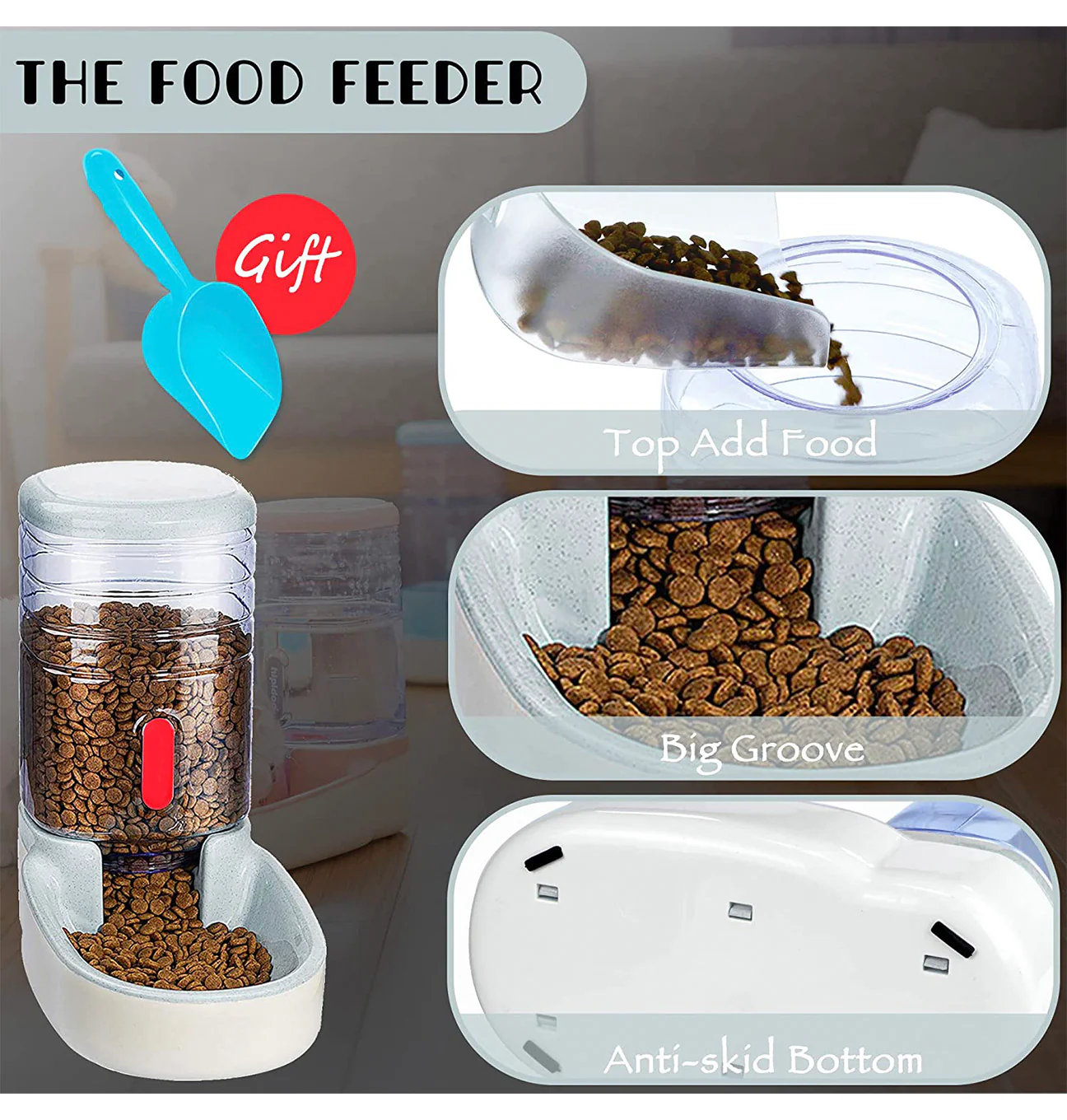 DS BS 3.8L Pet Automatic Feeding Bowls Pet Food Feeder - Image 5