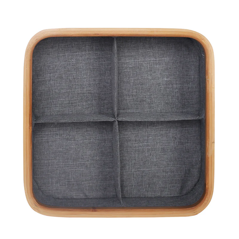 DS BS 4 Cell Non-Lidded Square Underwear Storage Basket