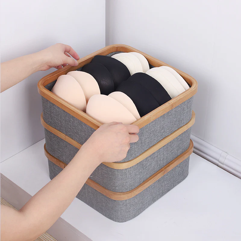 DS BS 4 Cell Non-Lidded Square Underwear Storage Basket - Image 10