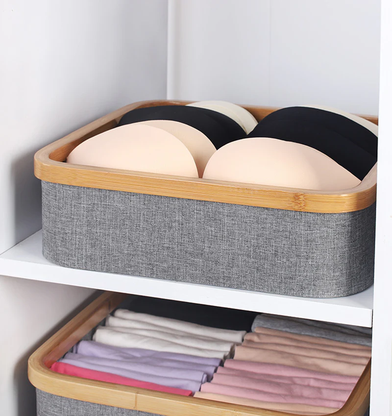 DS BS 4 Cell Non-Lidded Square Underwear Storage Basket - Image 7