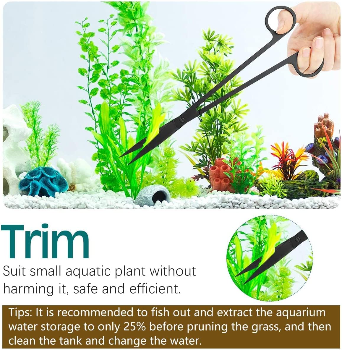 DS BS 4-Piece Aquarium Tool Set for Aquascaping and Cleaning - Image 5