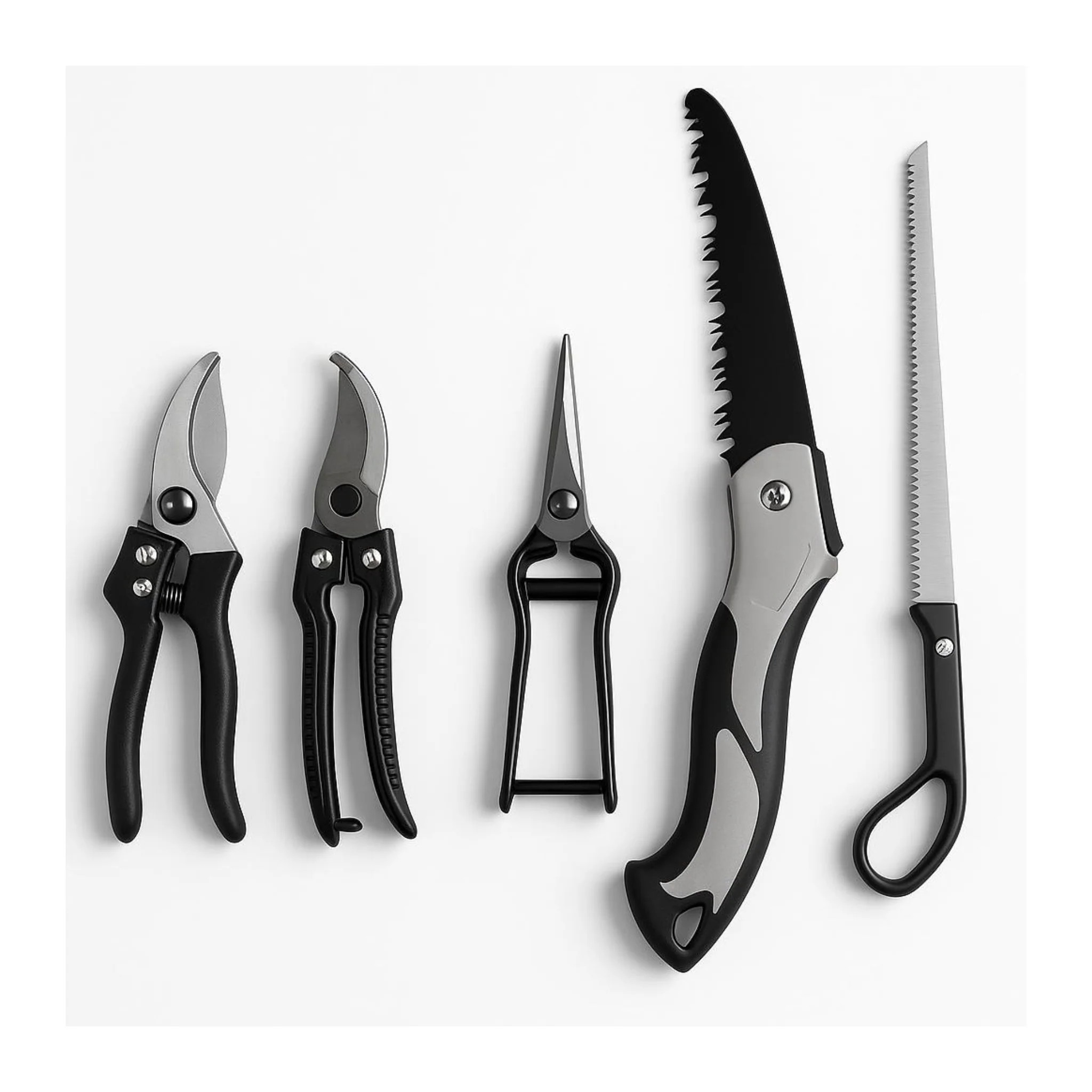 DS BS 5-Piece Gardening Tool Set | Black + Steel Color - Image 5