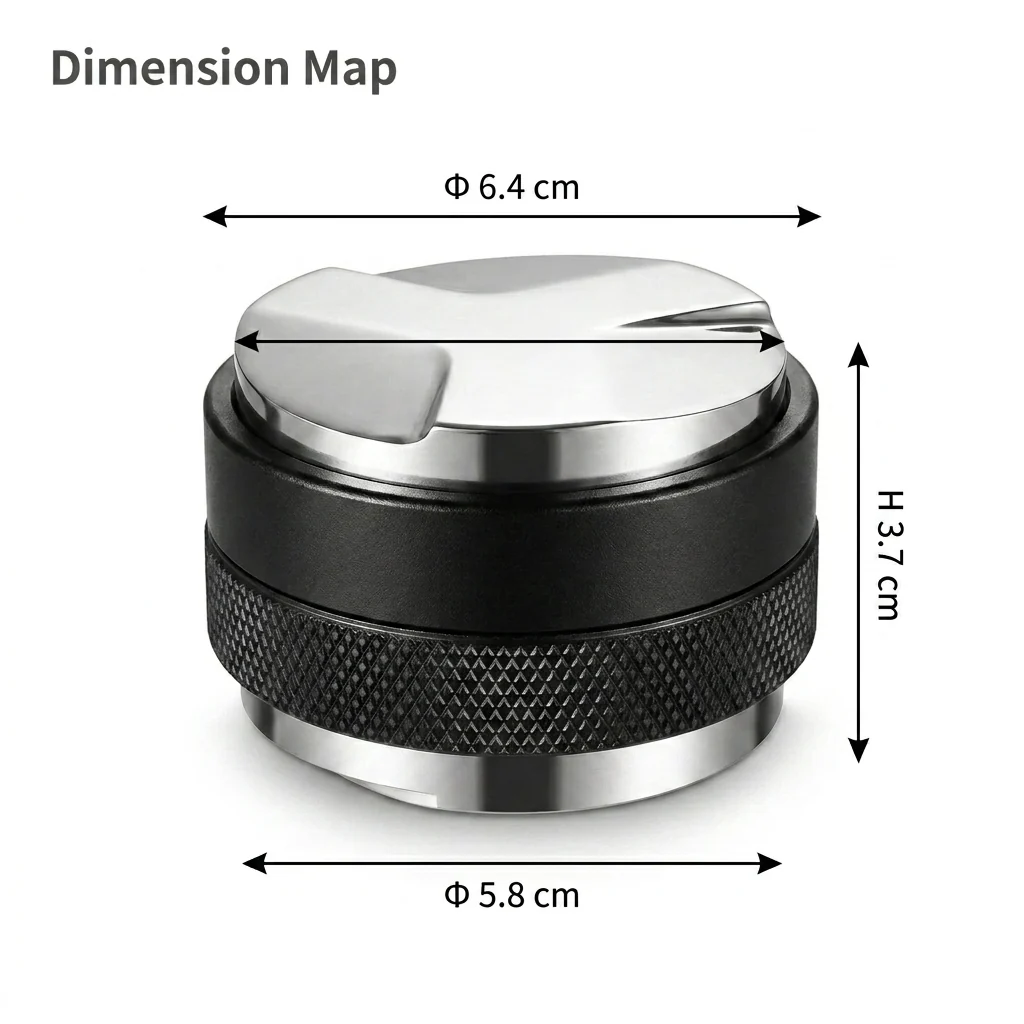 DS BS 58mm Dual-Head Coffee Distributor & Tamper - Image 3