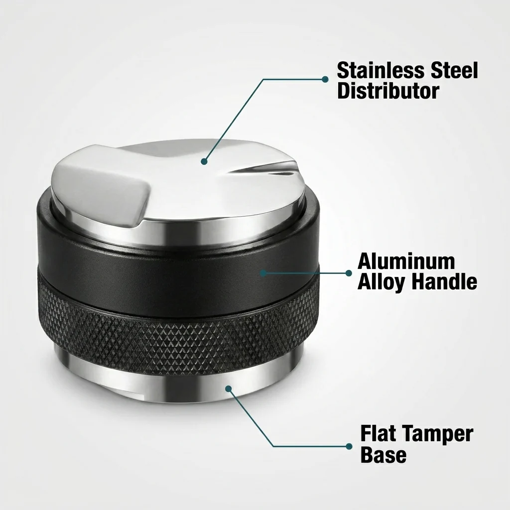 DS BS 58mm Dual-Head Coffee Distributor & Tamper - Image 4