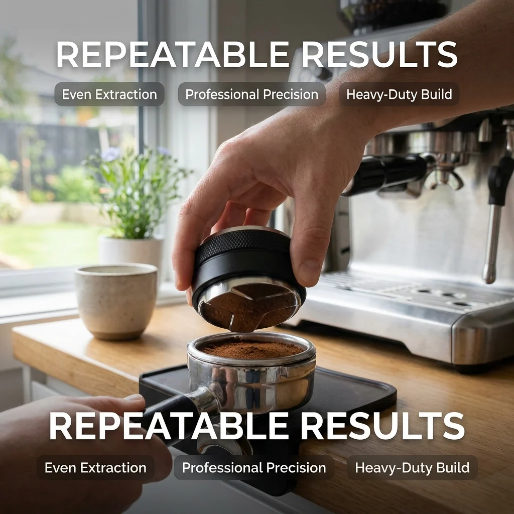 DS BS 58mm Dual-Head Coffee Distributor & Tamper - Image 5