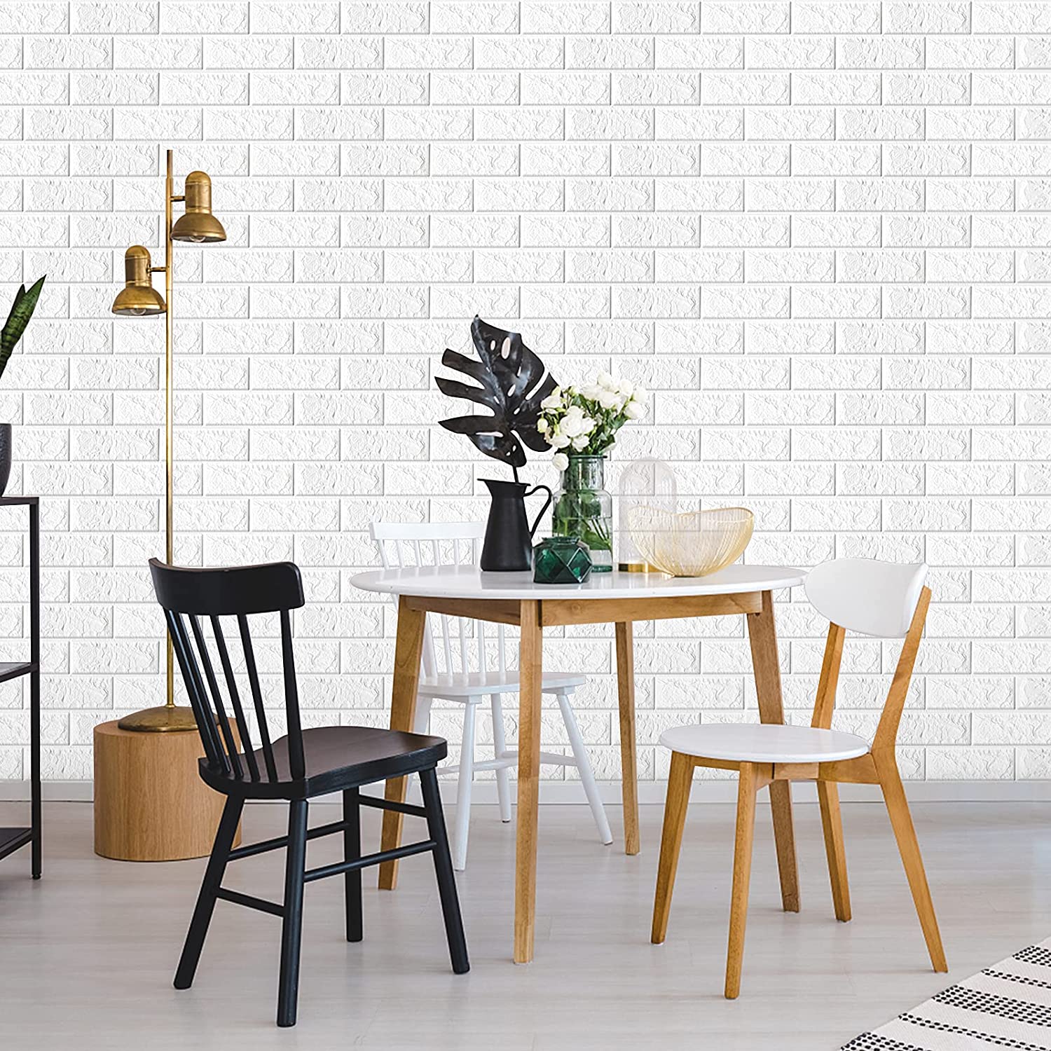 DS BS 5Pcs 3D Brick Self Adhesive Wallpaper Panels 70X75CM-Marble - Image 6
