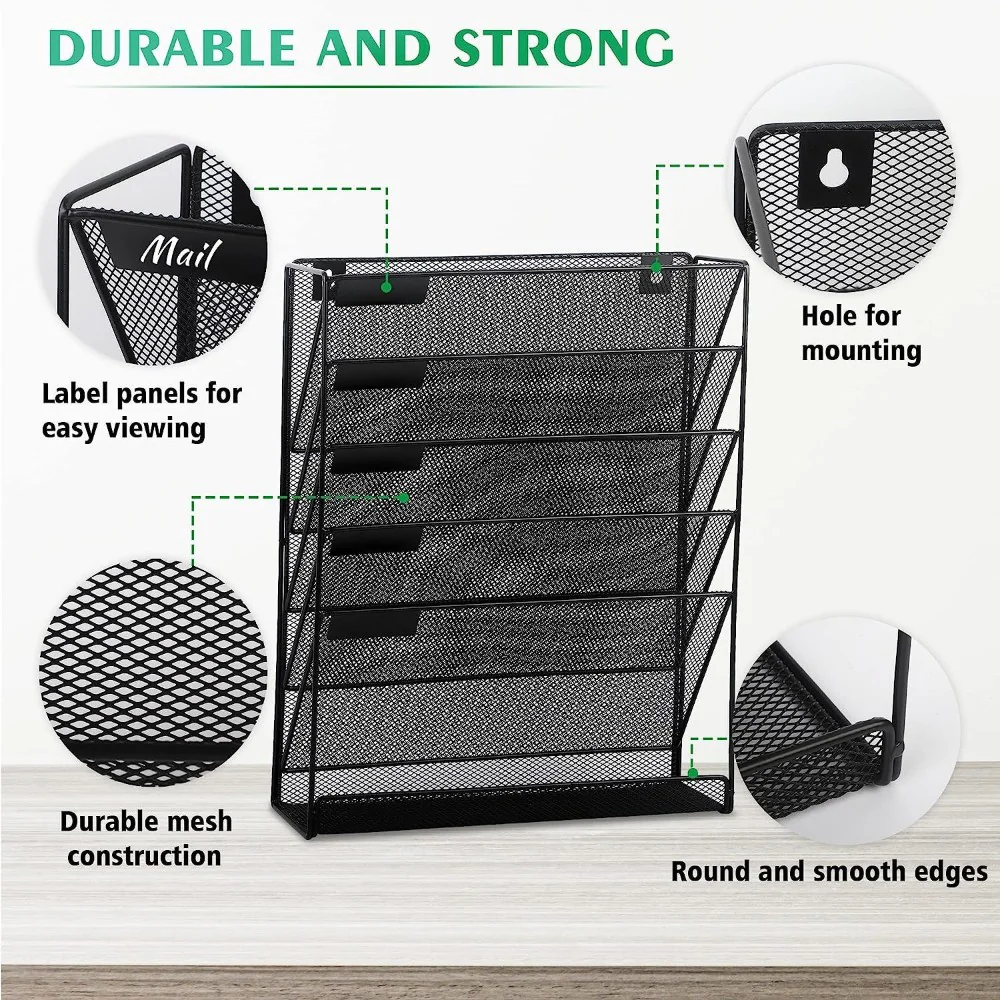 DS BS 6 Tier Mesh File Organizer - Image 7
