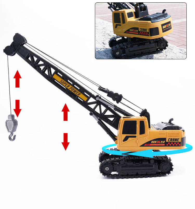 DS BS 8 Channel Remote Control Truck Crawler Tower Crane - Image 5