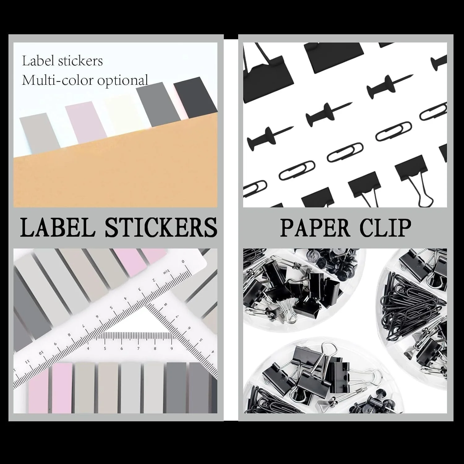 DS BS 8 Piece Desk Supplies Kit Office Stationery Set - Image 2