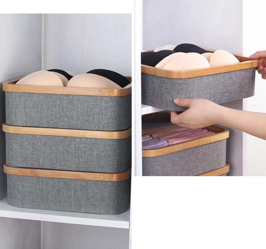 DS BS 9 Cell Non-Lidded Square Underwear Storage Basket - Image 4