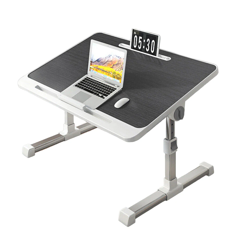 DS BS Adjustable Laptop Bed Table with Heights and Angles-Black - Image 2