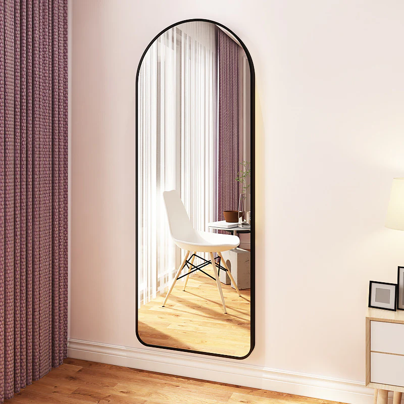 DS BS Aluminum Alloy Frame Arched Mirror 157×47cm - Image 7